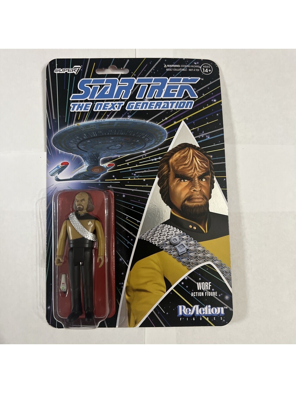 Super7 Star Trek Mr. Worf The Next Generation Action Figure